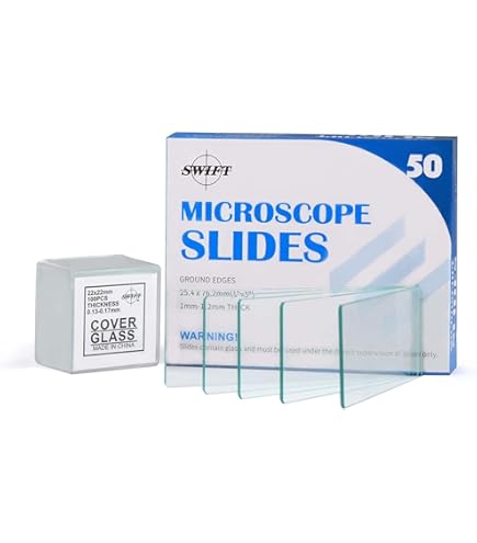 100 Vetrini Microscopio + 100 Coprioggetto - Vetro Trasparente, 22x22mm - Foto 11