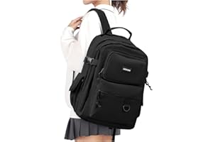 HYC00 Laptop Backpack for Women Lightweight Backpack for School College Backpack Travel Work Rucksack for Women Waterproof 15.6 Inch Laptop Rucksack School Bags for Teen Girls Casual Daypack