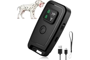 Swiftctrl Antibell ultrasonico per cani – Dispositivo anti-abbaiare con luce, tappo per abbaiare il cane, dissuasore per cani di piccola taglia e grande, per interni ed esterni, portatile e sicuro