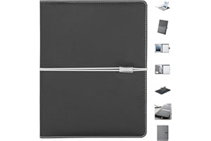 ANTEVIA MATÉRIAUX ANTEVIA - Conférencier A4 design + Bloc note| PLUS DE 30 MODÈLES | Matière: Polyester 600D | Fermeture: Bracelet élastique | Porte-document (Wally A4)