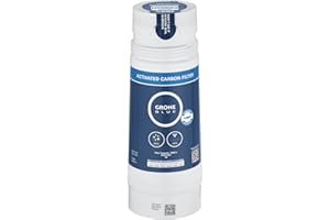 GROHE Blue Filtre Charbon Actif, 3000L, Réduit les substances nuisibles au goût et à l'odeur de l'eau, Filtre de remplacement pour les robinets GROHE Blue, Pure et Professionnel, 40547001