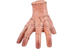 Dimweca Jouet à Main Addams, Mercredi Addams Famille Main, Jouets Gothiques Addams Cosplay, Cadeau Réaliste Creepy Props Décoration, Cary Props Décorations Cadeau pour Les Fans