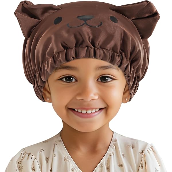 2x Satin-Schlafhauben Für Kinder – Verstellbar, Doppellagig, Süße Designs Für Jungen & Mädchen