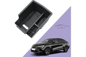 ZCLINKO Compatible with Renault Arkana 2021 2022 2023 UK Center Console Organizer Armrest,Arkana Organiser Storage Box for Coin and Sunglass Holder Centre Armrest Car Accessories with Anti-slip Mat