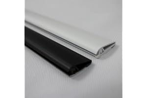 PROHEIM DILUMA Klemmleiste für Fliegengitter 150 cm 2er Set Weiß - Selbstklebende Klemmschiene für sichere Befestigung von Fliegenvorhängen & Fliegengittern - Klemmleisten Set