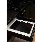 color house 3 Adet &Ccedil;ekmece I&ccedil;i Baharatlık D&uuml;zenleyici Stant Mutfak Dolap I&ccedil;i Organizer (Siyah Renk) Z305 Tek Ebat
