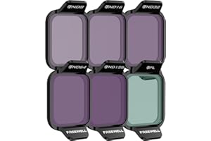 Freewell Standard Day ND-Filter-Set für DJI Flip Drone ND8, ND16, ND32, ND64, ND128, PL-Filter für Lichtreduzierung, verbesserte Farben und sanfte Bewegungen