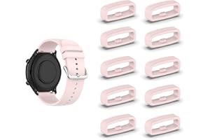 SMYAOSI Silikon Armbänder Schlaufe,Ersatzband Band Loops, Armband Schlaufe,10 Stück Uhrenarmband Halter Keeper Verschlussring Ersatz Schlaufen für Watch 18mm/20mm/22mm armband