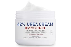 OUKEYA Crema Urea 42% con Acido 2%, Balsamo Piedi Mani per il Trattamento Piedi, Talloni, Ginocchia, Gomiti, Crema Corpo Secchi Screpolati, Idrata, Rimuove Calli, Duroni