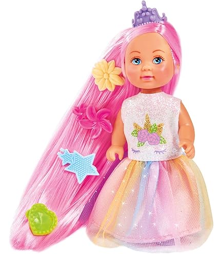 Simba Love Beauty Fairy - Muñeca De Hada Con Tocador, Silla Y 9 Piezas, Accesorio, 12 Cm, Para Niños A Partir De 3 Años