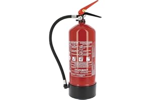 FERRETELIX Estintore ad alta efficienza 6 kg include supporto da parete + base in PVC + cartello fotografico A4 210 x 297 mm Data di produzione 2024