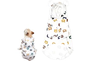 VALICAER Chubasquero Dog para Perros Mascotas al Aire Chaquetas Impermeables con Capucha y cordón Ajustable Chaqueta para Pequeños Cachorro de Lluvia Chubasquero para Perros de Ligero Transpirable (Large)
