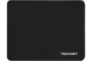 ‎TECKNET TECKNET Mauspad, 280 x 210 mm Gaming Mousepad mit Wasserdicht und Rutschfester Gummi für PC-Büro, Arbeit, Gaming, Studium, Laptop, Computer, Zuhause-Schwarz