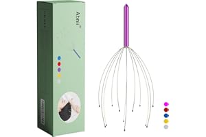ABNII Head Scalp Massager, Head Scratcher with Multiple Fingers for Relaxation, Head Massage Tool Stimulate The Scalp and Reduce Physical Stress (Purple)