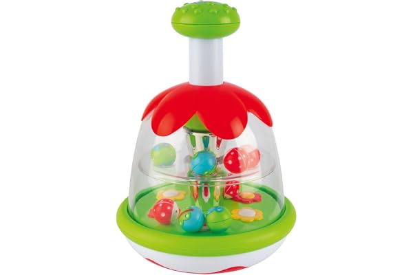 Chicco Magique Toupie, Jouet Bebe 6 Mois - 3 Ans, Cadeau Naissance garçons et Filles, avec des Boules Colorées, Pommeau et Miroir Central pour de Nombreux Jeux de Lumière, Jouet Enfant, Jeux Bebe