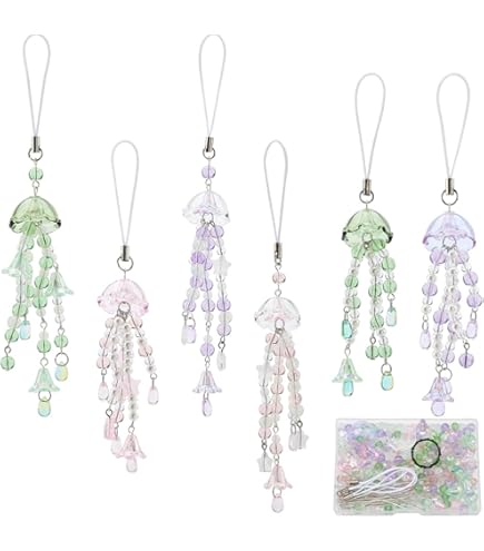 SUNNYCLUE 1 Boîte Bricolage 6 Pièces Breloques Sirène Breloque