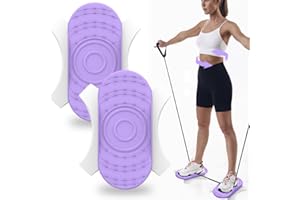 FOREVERUP 2 Pack Twister Board,Twisting Waist Disc,Exercise Twist Boards,Waist Training Twisting Disc,Split Type Waist Twisting Disc,Ab Twister Boards for Aerobic Exercise and Toning Workout,Noise-Free