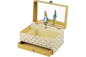 Trousselier - Pierre Conejo - Peter Rabbit. - Caja de tesoros y joyas musicales - Ideal como regalo para niños - Música en Primavera de Vivaldi - Colorido Verde
