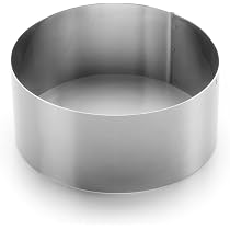 10 Cercles à Pâtisserie En Inox 5 Cm – Moules à Desserts Ronds – Réutilisables, Lavables Au Lave-vaisselle