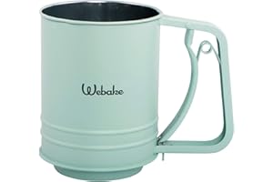 Webake Tamis à Farine en Acier Inoxydable Sucre en Poudre Cacao Tamis de Cuisine Outils de Pâtisserie