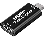 Y&H HDMI Card d'Acquisition, HD 1080P HDMI Version USB, Card de Capture Pour la Diffusion en Direct, Enregistrement Jeux, Vid