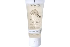 WOMAN ESSENTIALS - ESSENCE DE JOIE - 40ml - Gel de Rejuvenecimiento Vulvar con Ácido Hilaurónico, Probióticos e Ingredientes Antiedad - 100% Natural - Restaura la Flora Íntima - Ideal Menopausia