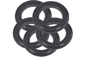 NC 5 Stück O-Ringe Gummidichtung, Waschbecken-Ablaufgarnitur, Klick Stopfen, Klare Gummidichtung, Unterlegscheibe für Franke Korbsieb, Stopfen für 78, 79, 80, 82, 83 mm, Schwarz