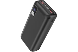 HGANUS PowerBank 50000mAh große kapazität, 22,5W Powerbank PD20W Schnell Aufladende Externer Handyakku USB C mit LED Display 3 Ausgängen & 2 Eingängen Tragbares Ladegerät für iPhone16 15 14 13 12 Pro Max