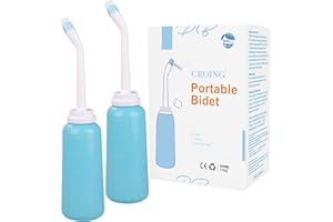 CROING-2 Pezzi 500ml Bidet Portatile da Viaggio (Verde)