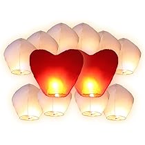 Lanterne Volanti Cinesi 5 Pezzi - Per Feste E Matrimoni, Altezza Fino A 2000m, Durata 20 Minuti - Foto 2