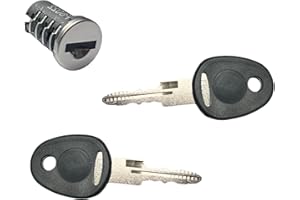 PRO-STYLING DESIGN FOR PERFECTION pro-Styling Steckzylinder Tür Zylinder + 2 x Schlüssel Schloss Wohnwagen Wohnmobil Caravan FAP New System Schwarz