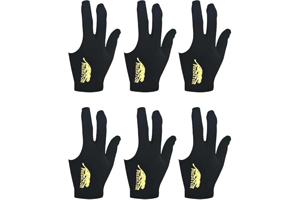 Tokaneit Gants de billard, gants de queue de billard, gants de billard, gants de queue de billard, unisexe, extensibles, pour accessoires de billard