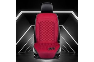 YSPP Heated Car Seat Cover Heating Electric 12v Heated Car Seat Cushion 1 Seat Car Seat Cushion Pad Heating Cushion Car Seat,red-1Sitz