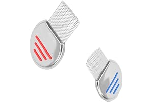 HOME HARBOR 2 Stück Metall Läusekamm,für Pflegen und Entfernen von Schuppen Oder LäusenLäuse