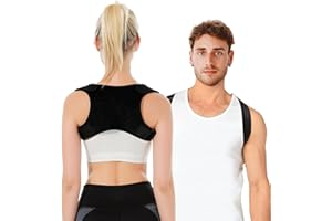Feelyhee Correcteur Dos de Posture Homme Femme - Redresseur de Dos Maintien du Dos du Cou et des Épaules, Ceinture Redresse Dorsale Soutien Maintien Dos Droit pour Soulager Douleurs Lombaires