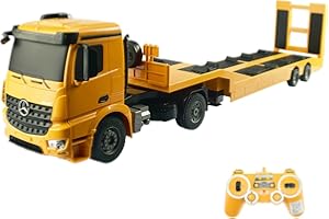 efaso E562 XXL 100 cm großer Ferngesteuerter Mercedes-Benz Arocs Tieflader LKW 2,4GHz 1:20 Licht Sound Laderampe Abkoppelfunktion