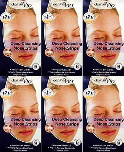 Derma V10 Deep Cleansing 6 Nose Strips x 6 Packs