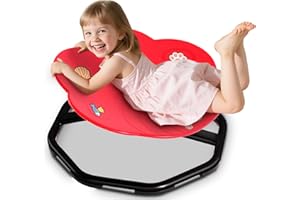 WINNROK Cat Paw Spinning Chair for Autistic Children, ADHD Autism Kids Spinny Chair, Toddler Sensory Integration Swivel Equipment, Sit and Spin Wobble Toys Gifts for Boys Girls Birthday Christmas Easter