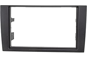 tomzz Audio 2403-038 ramka na radio 2 DIN kompatybilna z Audi A4 B6 8E, Seat Exeo 3R 3RN, czarna