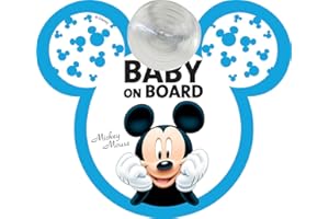 Disney Mickey Mouse Baby Sign coche Baby On Board Azul Blanco Bebé