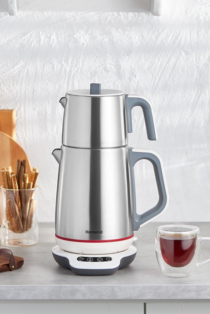 Homend Royaltea 1709H Dokunmatik Konuşan Çelik Çay Makinesi Inox