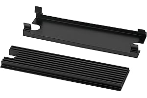 ‎THERMAL GRIZZLY Thermal Grizzly - NVMe M.2 SSD-Kühler - Inklusive 2x passender Minus Pad 8 Thermal Pads - Kompatibel mit vielen Herstellern - SSD Kühlkörper - schwarzes Aluminium