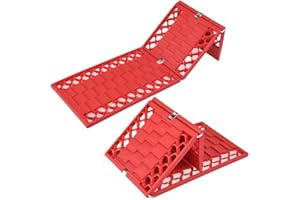 HONCENMAX 2 Pack Foldable Emergency Auto Tire Traction Mat Tire Grip Car Escaper Snow Grabber Ideal To Unstuck Car From Snow Ice Mud Sand