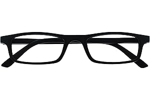 The Reading Glasses Company Gafas De Lectura Negro Ligero Lectores Estilo Diseñador Hombres Mujeres Bisagras Resorte R17-1 +1,00 50 g