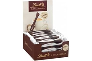 Lindt Expo Cucchiaino Fondente, 30 Cucchiaini di finissimo Cioccolato Fondente confezionati singolarmente