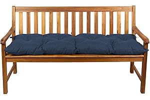 Gutekissen Cuscino per panchina Cuscino per sedia Hollywood Swing Garden LS (160x50, Blu scuro)