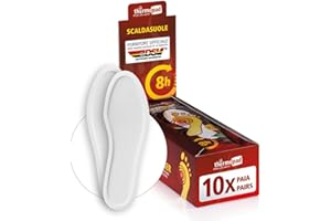 THERMOPAD scalda-suole - 10 paia (disponibili in 5 taglie) - extra caldo - solette riscaldanti - piedi caldi per 8 ore - autoriscaldante