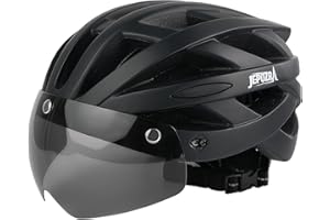 JEPOZRA Cascos Multiuso Ciclismo Unisex Adulto Forro Desmontable Casco Visera Desmontable Casco Bicicleta TamañO Ajustable Hombres Y Mujeres MontañA Casco