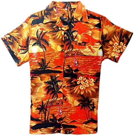 Mens Hawaiian Shirt Stag Beach Hawaii Aloha Party Summer Holiday Fancy BP (XS, O BP)