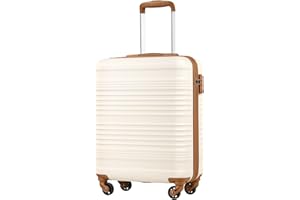 COOLIFE EasyJet Valise Cabine 55 x 40 x 20 cm, Bagages Cabine Bagage à Main Rigide avec Serrure TSA et 4 roulettes Jumelées